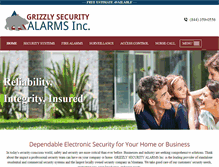 Tablet Screenshot of grizzlyalarms.com
